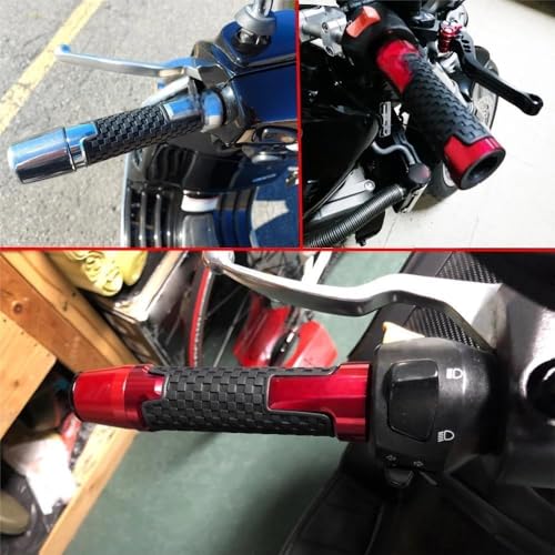 Puños de manillar para Honda Varadero XL125 que eliminan la fatiga con tapón verde 3