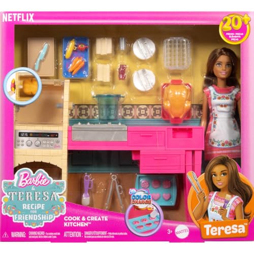Barbie y Teresa Muñeca Teresa con Cocina y Accesorios miniatura 6