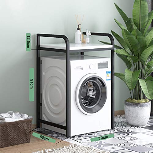 Waschmaschine Regal Frontlade-Waschmaschine Regal, Stahl-Holz Waschmaschine Regal, Bad WC Lagerregal Waschmaschine -Einschub Veranstalter (Color :