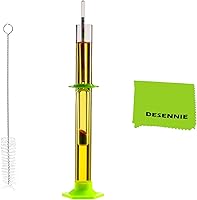 Vista 6 de Kit de prueba de medidor de alcohol de hidrómetro 0-200, hidrómetro Tralle y probador a prueba de alcohol para luz de luna, licores y licores