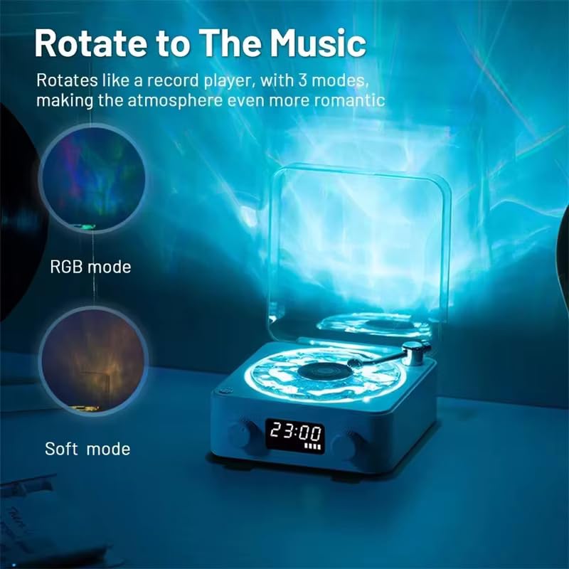 Image of One94Store Ocean Wave LED Night Light with Bluetooth Speaker - RGB Ambient Light, Soothing Sleep Sounds, Wireless Music Lamp with Timer for Bedroom & Home Decor