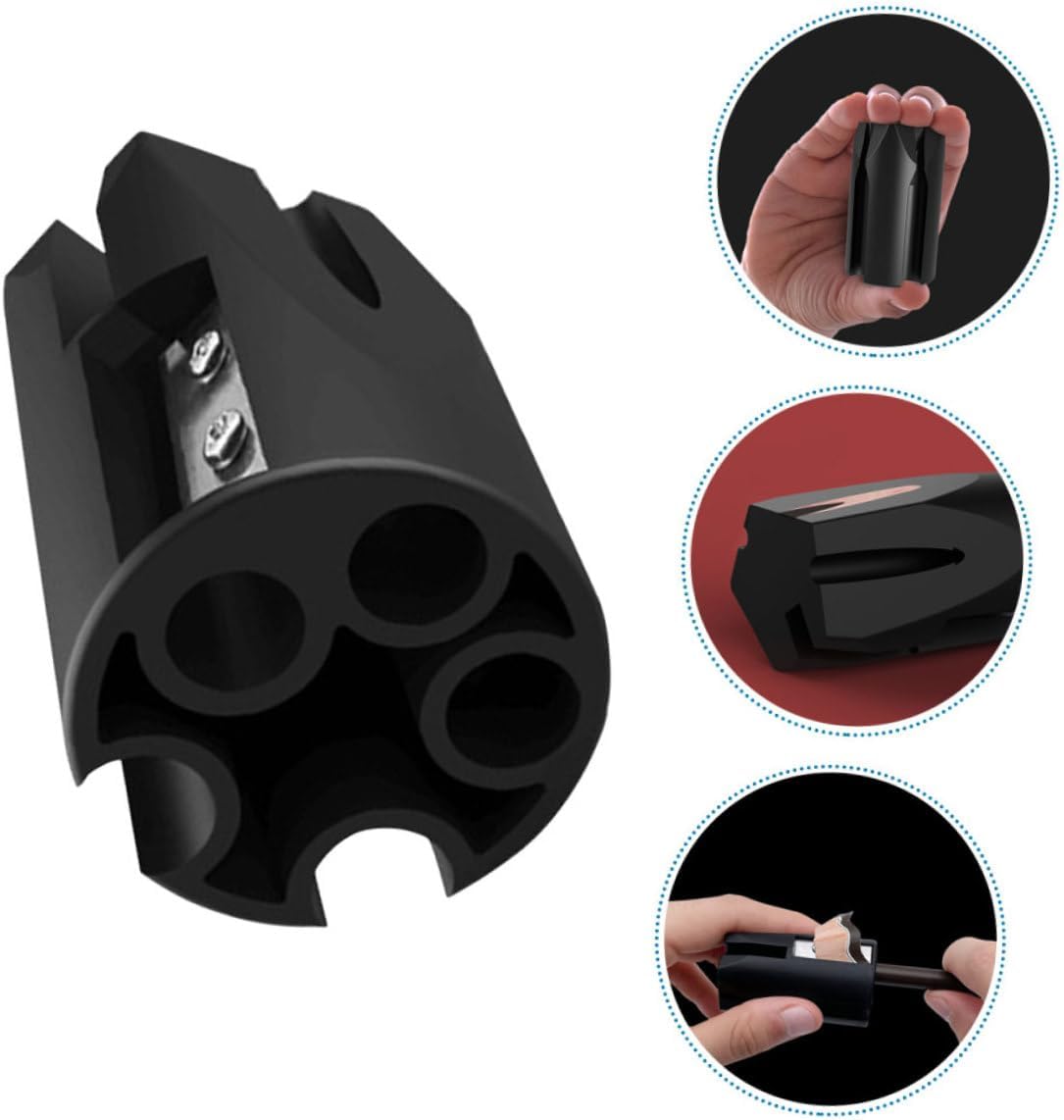 LIFKOME Double Holes Eyebrow Pencil Sharpener Tool Precision Cosmetic Sharpener for Eyeliner and Brow Pencils Compact Makeup Accessory for Women