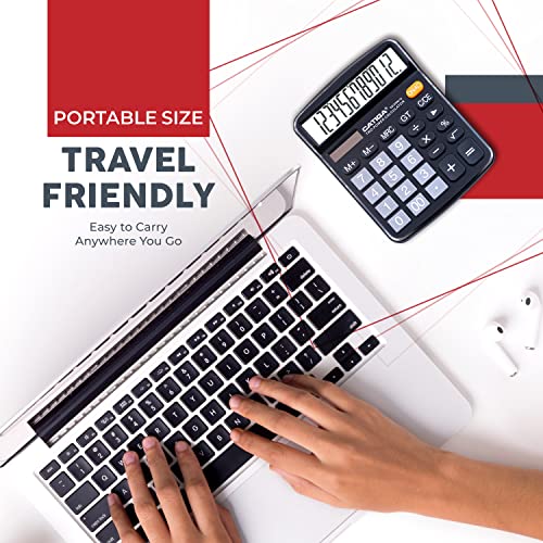 Catiga CD-2786-12 Digits Desktop Calculator With Large Lcd Display And Sensitive Button, Dual Solar Power And Battery, Standard Function For Office thumb #6