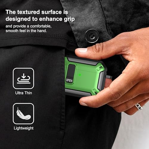 Image of AirPods Pro 3 Case with Magnetic Safety Lock Phone Stand Magsafe, Green