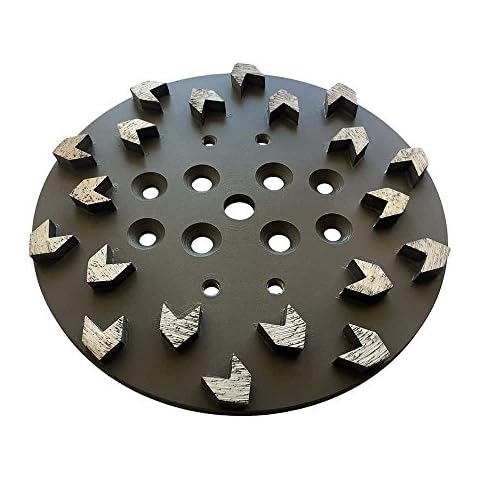 10" Concrete Diamond Grinding Disc Plate for Edco, Husqvarna, Blastrac, Arrow Segments, 40/50 Grit Cover