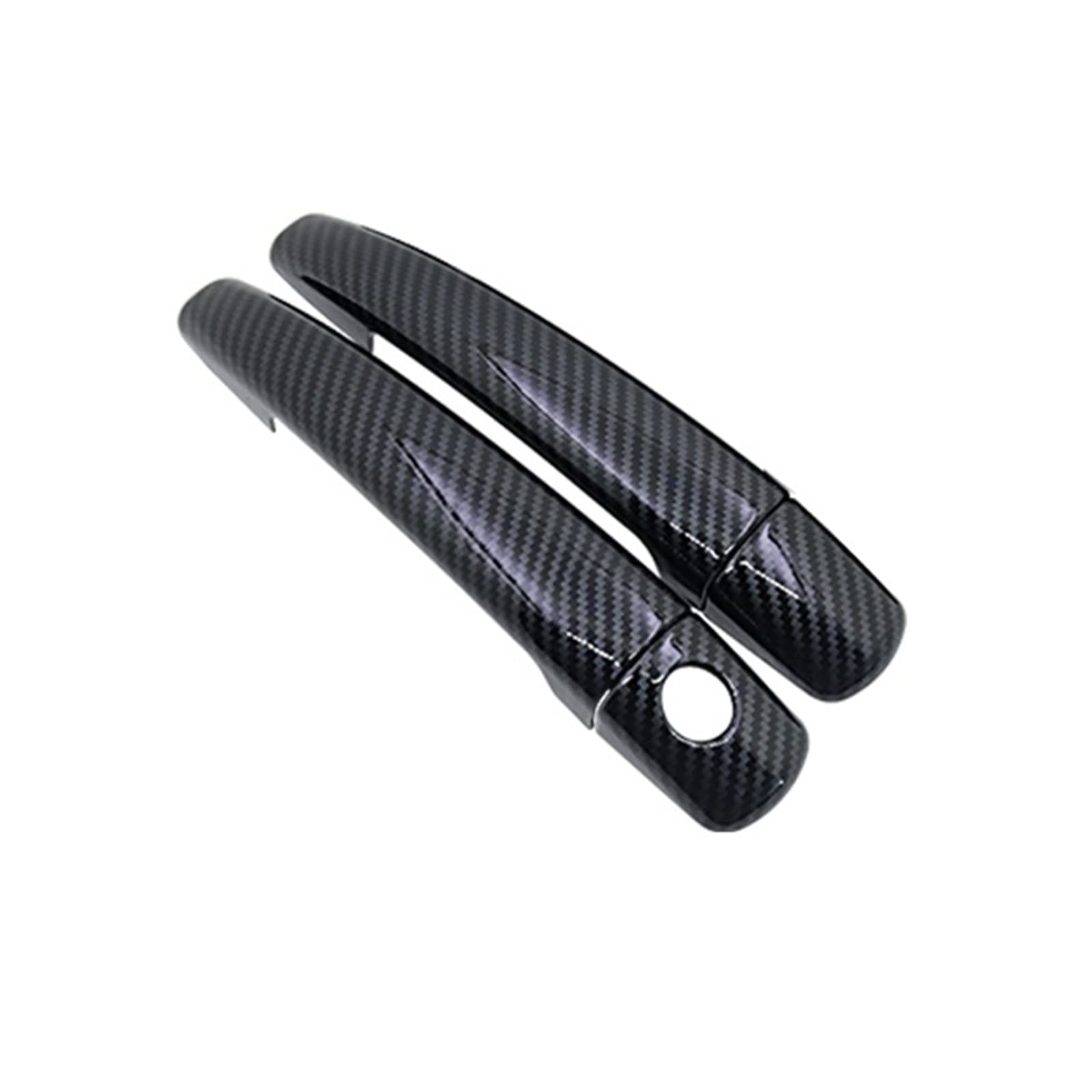 Ropaix Side Exterior Door Handle for Citroen C4 MK1 for Pallas for Triomphe for Quatre 2005-2009 Car Carbon Fiber Door Handle Cover Trim(2Handle 1 Keyhole)