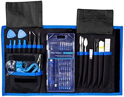 LAIKIY 80 in 1 Precision Set with Magnetic Driver Kit, Professional Electronics Repair Tool Kit with Portable Oxford Bag for Repair iPhone, Cell Phone, Watch, iPad, PC, Tablet, MacBook