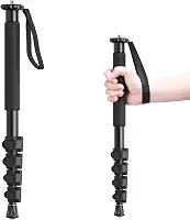 ULANZI TB12 Monopé de câmera de 61 polegadas – tripé portátil e monopé para fotografia com altura de 5 seções, bastão compacto de alumínio para câmera de viagem para Canon, Nikon, Sony Mirrorless