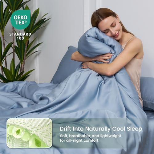 Amélie Home Queen Size Tencel Lyocell Duvet Cover Set - image 5