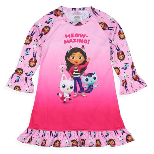 INTIMO Gabby's Dollhouse Toddler Girls' Meow-Mazing! Sleep Pajama Dress Nightgown2