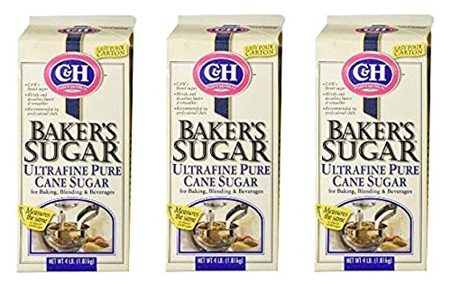 C&H Professional Baker's Sugar Ultrafine 4Lb (Three Pack) #TOP3