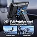 EWAY Suction Cup Mount for CarPlay Display, Backup Camera Monitor, Extended Arm with 360° Rotation, 4-Tab Bracket Replacement Dashboard Windshield Holder for 7-11