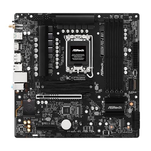 Image of ASRock B860M Pro A WiFi 6E Intel Core Ultra (Series 2) B860 DDR5 up to 8666+ (OC) MHz 256GB M.2 LGA1851 Micro ATX Motherboard BIOS Flashback SATA3 6.0 Gb /s PCIe 5.0 Realtek 2.5G LAN