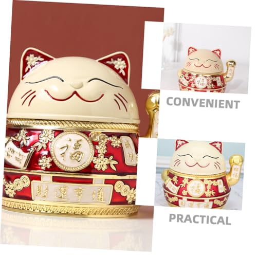 Cendrier de bureau chat déco élégante en aluminium résistant - 8