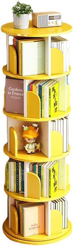 Draaibare boekenplank, draaibare boekenkast, 5-planken