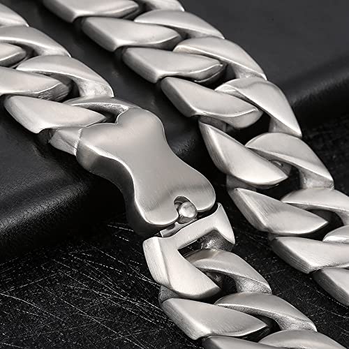 Stainless Steel Necklace for Men's New Big 20mm Wide Jewelry Men's Necklace O-shaped Fashion Cuban Chain4