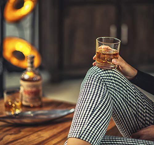 Amerigo Crystal Whiskey Glass Set Of 4 In Luxury Gift Box - Heavy Base Old Fashioned Whiskey Glasses 12Oz For Scotch - Whisky Gift For Men - Bourbon Glass Tumblers - Fathers Day Gift - Home Bar Set #TOP4