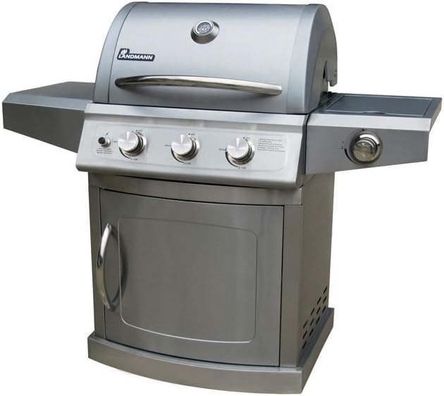 Landmann 42211 Falcon 3 Burner LP Gas Grill with Side Burner