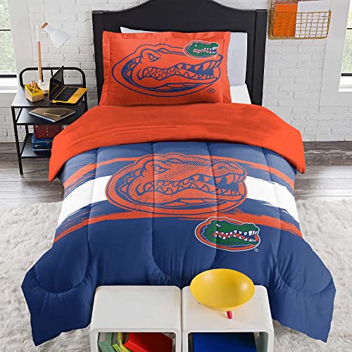 Florida Gators Comforter Set – Gators Bedding for Dorms, Guest Rooms, RVs, Tailgates & Game Day Decor, Twin/Twin XL