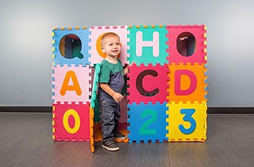 IncStores Large 110 Piece ABC-123 Interlocking Foam Playmat