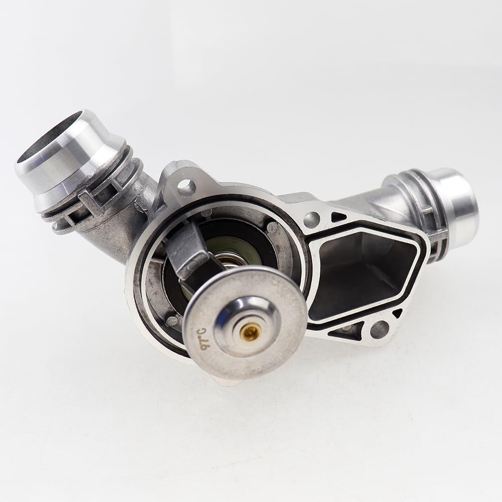 Car Aluminum Thermostat Housing Engine Coolant Water Outlet fit for BMW E46 E39 E36 E83 E53 E60 X3 X5 Z3 Z4 320i 323i 325i 330i 525i 530i 11531436823 11531437040 11537509227
