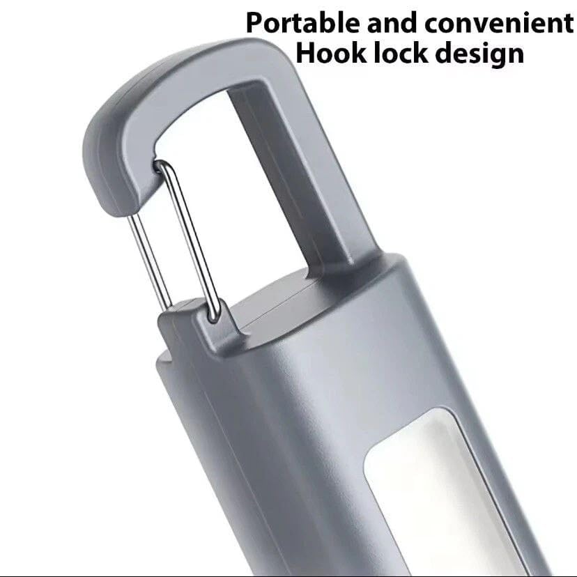 Image of 1Pack, 2 in 1 Smiling Shark Rechargeable LED Flashlight & Lantern - COB Side Light, Zoomable Spotlight, Hanging Hook, Multi-Function Torch for Camping, Hiking, Outdoor & Home Emergencies
