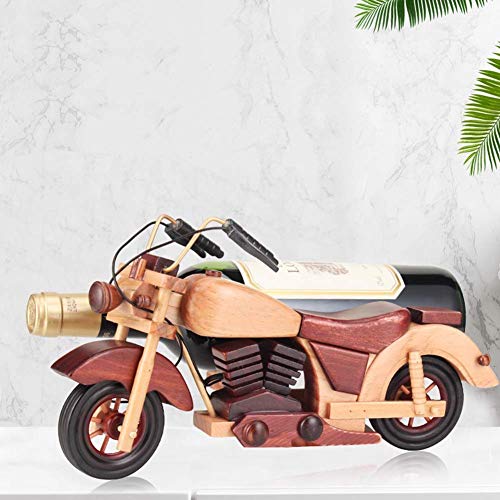 Soporte para Botella con Forma de Motocicleta de Madera miniatura 6