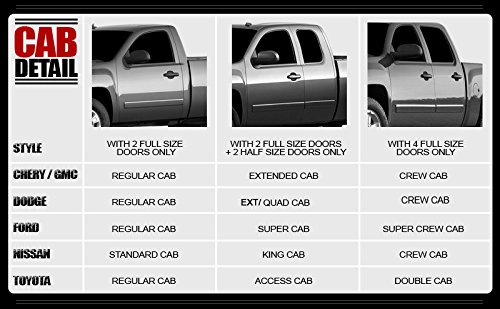 Gldifa Wind Deflectors Compatible With 1998-2003 Durango 00-04 Dakota Crew Cab Smoke Rain Guards Window Visor #TOP2
