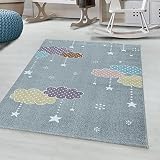 Giantore Alfombra de Pelo Plano para habitación de bebé, Alfombra de Pelo Corto para habitación Infantil