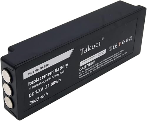 Miniatura 4 de 3 piezas 3000mAh7.2V 708031757, EEA4404, IM6024, RSC7220 Batería de repuesto para 16131, BS590, Cifa, HMF, Kranfunksteuerung 592790960, Marrel 500,