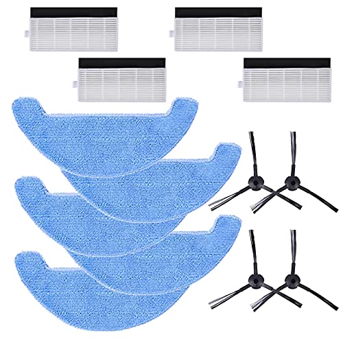 REYEE 13-teiliges Ersatzzubehör (Filter, Seitenbürste, Wischtücher) für Proscenic NEO 830T Roboter-Staubsauger Cover