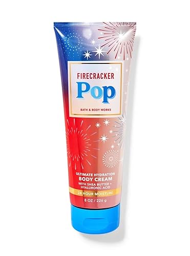 Bath & Body Works Firecracker Pop Ultimate Hydration Body Cream Set de regalo para mujeres, 8 onzas líquidas (Firecracker Pop)