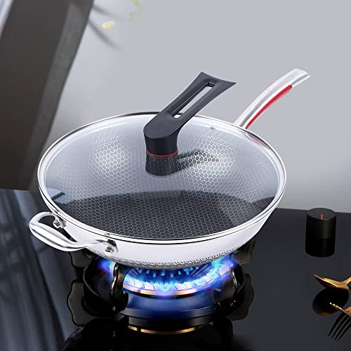 Wok antiadherente con tapa miniatura 5