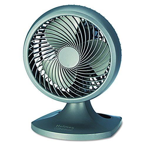 Holmes HOAF90-NTUC Blizzard 9" Three-Speed Oscillating Table/Wall Fan, Charcoal