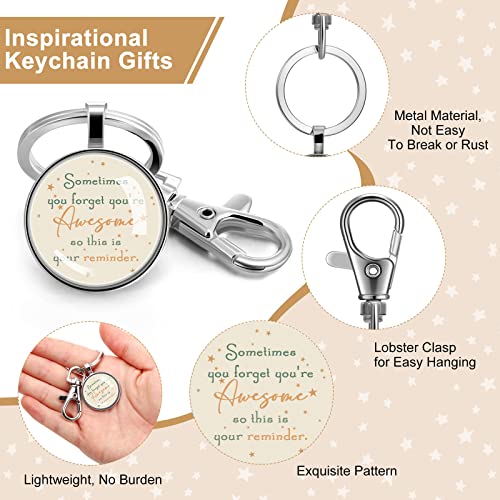 18 Pieces Funny Inspirational Keychain You're Awesome Sign Key Chain Christmas Gifts Key Ring Jewelry Gifts For Women Men Best Friend Teacher Coworker #TOP2