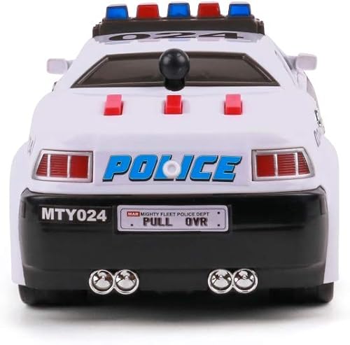 Miniatura 8 de Mighty Fleet Mighty Motorized Police Cruiser Toy Police Cruiser - Luces realistas, sonidos y características motorizadas, a partir de 3 años