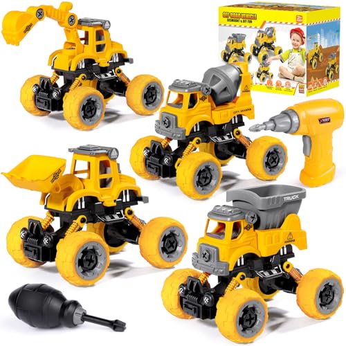 LUDILO 4PCS Take Apart Toys for 4 Year...