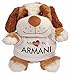 Price comparison product image Adopted By ARMANI-TB2 "ARMANI" Cuddly Dog Teddy Bear Wearing a Printed Named T-Shirt