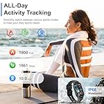 Smart Watch for Men Women, 1.57" Smartwatch (Answer/Make Call) , Fitness Tracker with 110+ Sport Modes, Heart Rate/Sleep Monitor, IP68 Waterproof, Bluetooth Calls, Smartwatches for Android iOS Black - Image 5