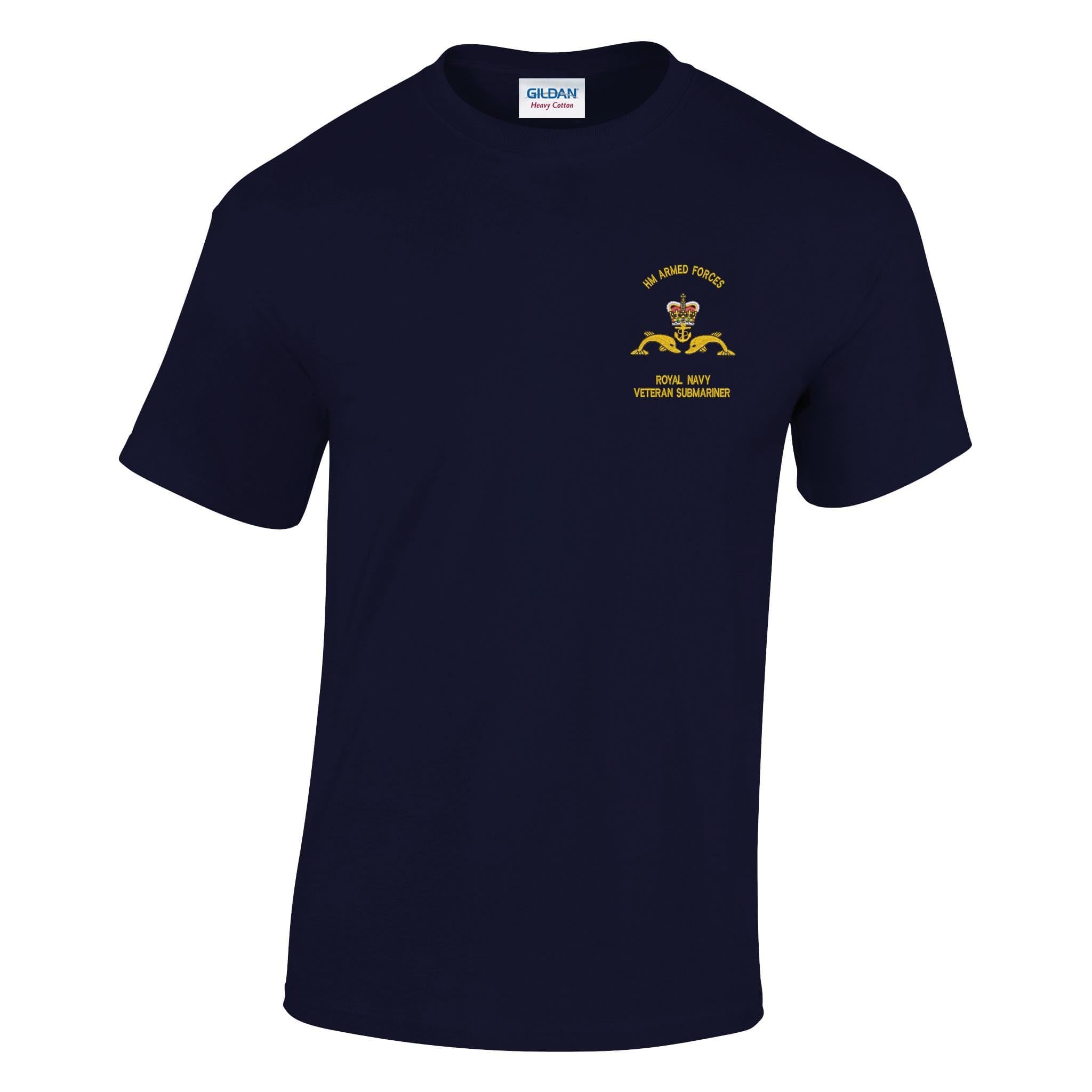 The Military Store Men's Navy Submariner Veteran Embroidered T-Shirt, 4X Large