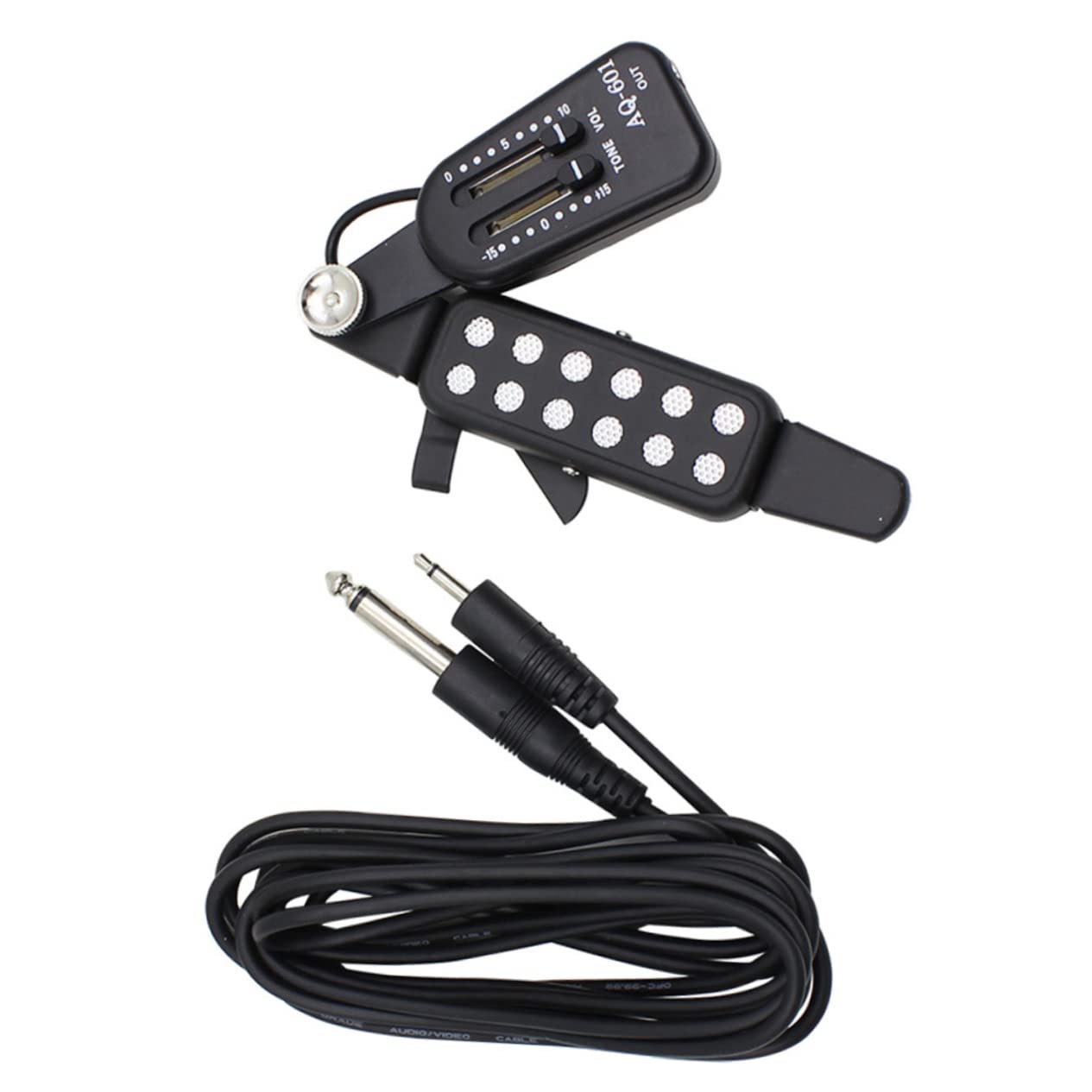 FUNOMOCYA Folk Acoustic Guitar Pickup Punch Sound Hole Transducer with Volume Control for Enhanced Performance for Folk Country and Rock Music
