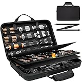 BRANTMAKER Knife Display Case, Knife Case for 61+ Pocket Knives, Knife Collection Case with Portable