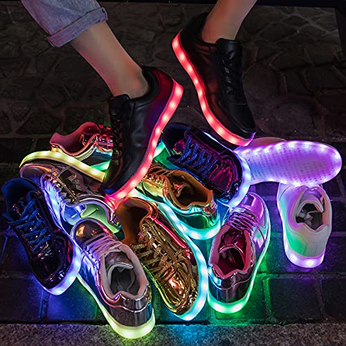 Pyyiqi Led Light Up Shoes For Women Men Sports Led Shoes Dancing Sneakers Low-Top Usb Charging Shoes For Festivals, Christmas, Halloween, New Year Party With Usb Charging, Pink 38 #TOP5