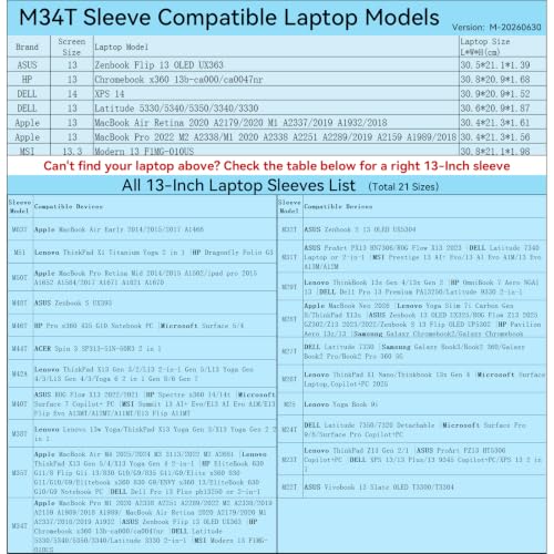 Image of Smatree M34TP Hard Protective 13 inch Laptop Sleeve Case for Apple /HP /DELL | Compatible for Apple MacBook Air Retina /MacBook Pro 2022, HP Chromebook x360, DELL Latitude /XPS, ASUS Zenbook,Pink(X8026TP)
