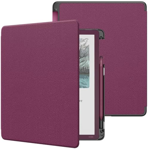 MoKo Case with Pen Holder for All-New 11 Kindle Scribe (3rd Generation -2025) & Kindle Scribe Colorsoft (1st Generation 2025) Lightweight Shell Cover with Auto Wake/Sleep Fig