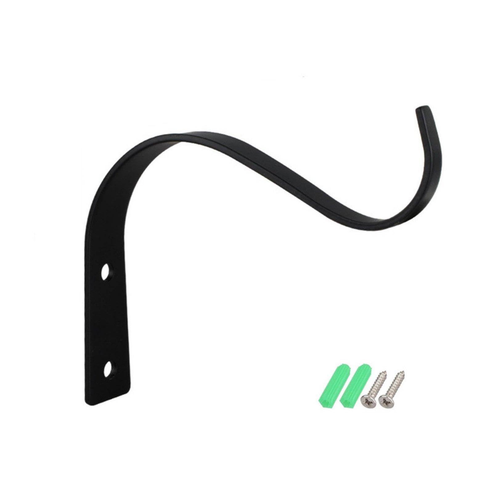 Wall-Attached Plant Bracket Outdoor Use Hanging Plant Hanger Heavy Duty Wall-Attached Planter Hook for Patio, Porch Black 45-inch-image-40