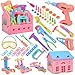 Toddler Girl Toys STEM Toys for Kids Toy,Kids Tool Set with Play Drill and Tool Box,Pink House,Protective Goggles for 3 4 5 6 7 Years Old Toddlers Kids Boys Girls Toddler,Gifts That Kids Love