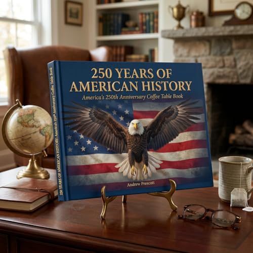 Proud Patriots 250 Years of American History: America's 250th Anniversary Coffee Table Book (200 Pages) [Hardcover] Andrew Prescott