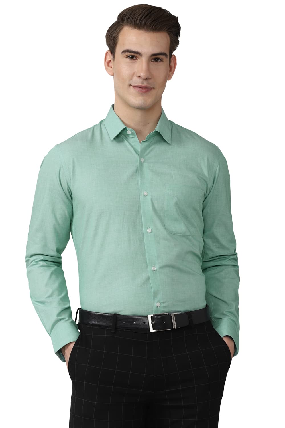 peter england Men's Cotton Solid Regular Fit Shirt-picture-36
