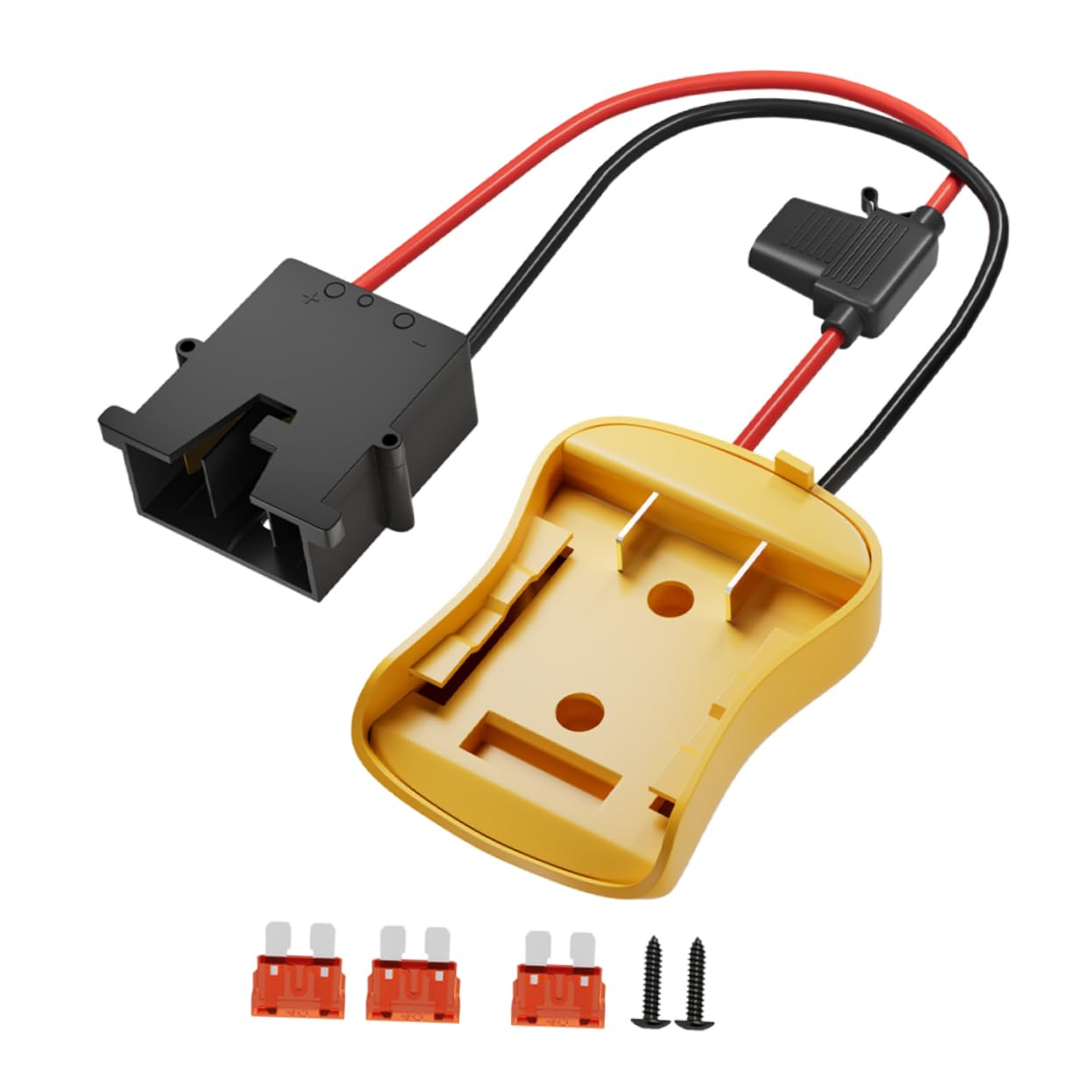 4 Pezzi adattatore batteria adattatore di alimentazione caricabatterie convertitore di potenza per fai da te Connettore di alimentazione della batteria AbS